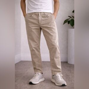 Men's Beige Straight-Leg Jeans by Mango size 36